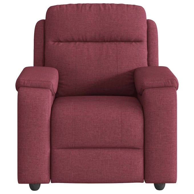 vidaXL - Fauteuil - verstelbaar - stof - wijnrood