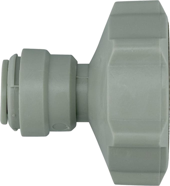 Adapter met 3/4" binnendraad voor 5/16" slangschroefverbinding
