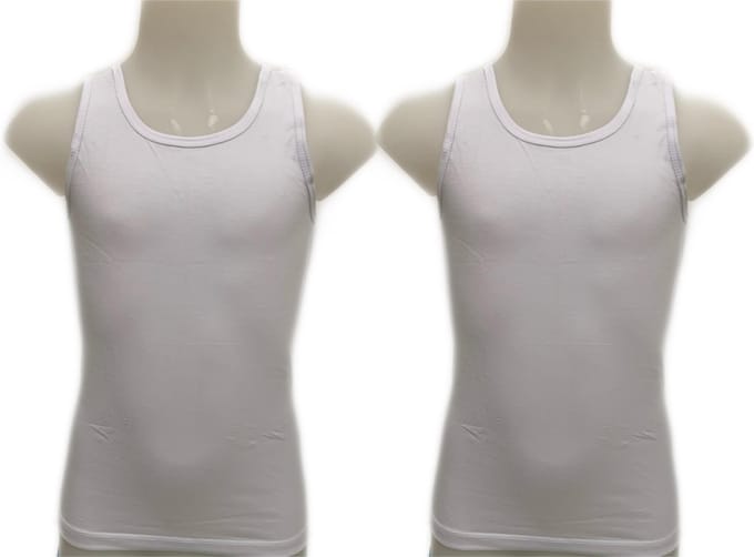 Embrator 2-stuks Jongens Hemdje wit maat 86/92