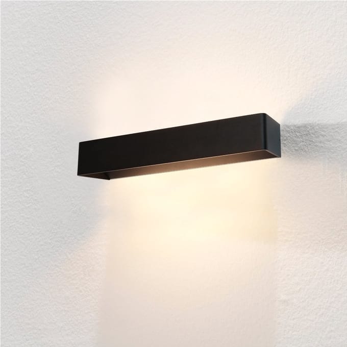 Artdelight - Wandlamp Mainz XL 50 x 7 cm zwart