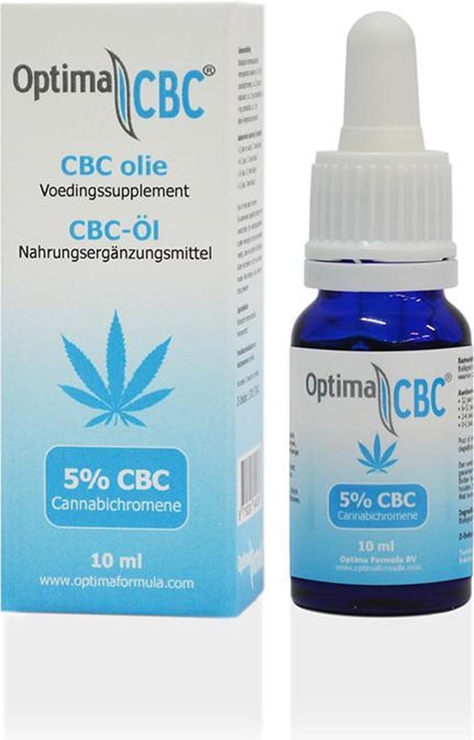 CBC olie 5%, Optima Formula, 100% zuivere CBC olie, 10 ml, Cannabichromene