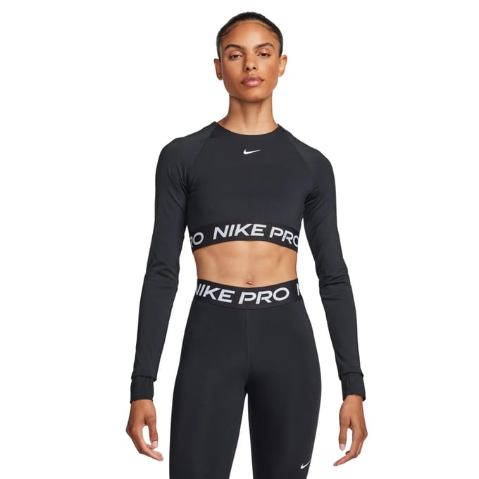 Nike Pro Dri-FIT 365 Cropped LS Shirt Dames - Maat L