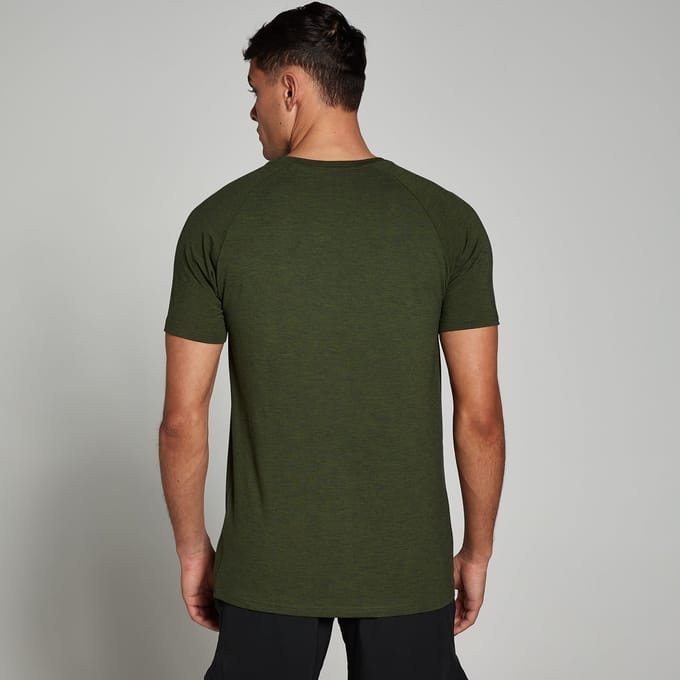 MP Performance T-shirt met korte mouwen voor heren - Gemêleerd legergroen - M