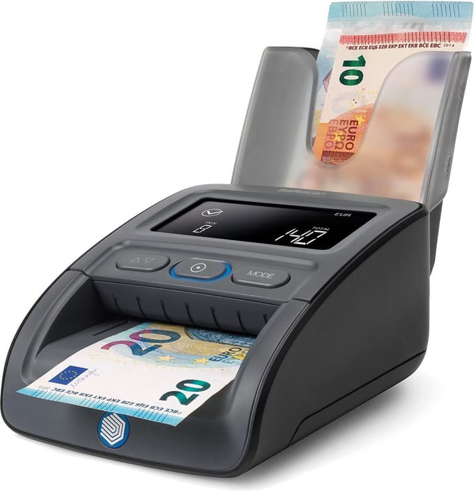 Safescan valsgelddetector 155S, met 7-voudige valsgelddetectie 9 stuks
