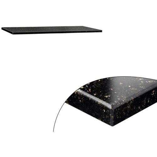 GGM Gastro Granitarbeitsplatte - 800x700mm - Star Galaxy