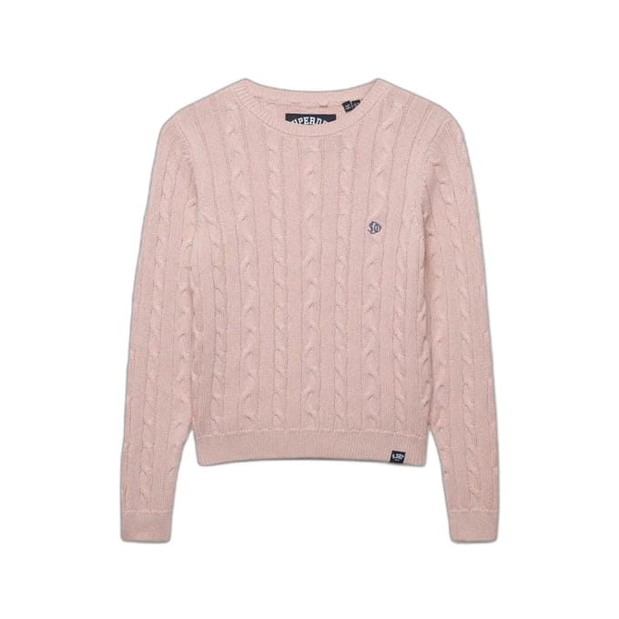 Superdry - Essentials SD&CO Kabelgebreide Trui - Dames - Sweaters
