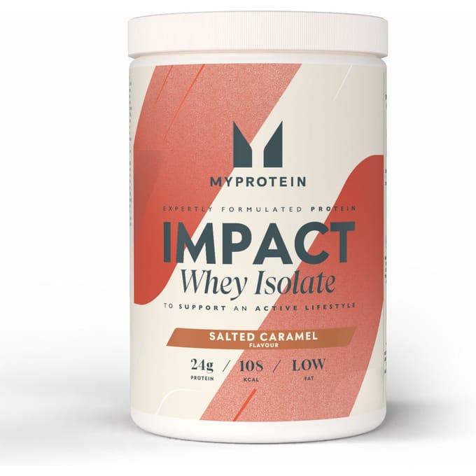Myprotein, Impact Whey Isolate, Salted Caramel, 480g Tub (Retail)