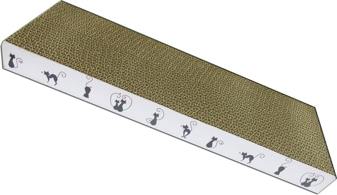 Bubimex - kartonnen krabplank voor katten - met catnip - Kattenspeeltje