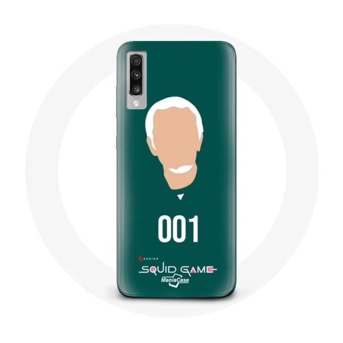 Coque pour Samsung Galaxy A70 Squid Game Oh Il nam Numéro 001