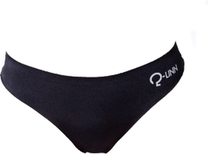 Thong / string, naadloos, zwart, black