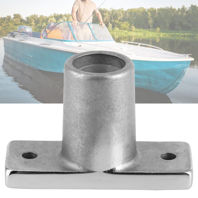 Support de douille de verrouillage de rame à montage supérieur T?Support profilé en acier inoxydable 316 pour yacht white