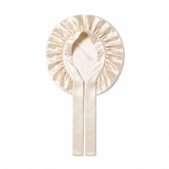 Ribbon Bonnet Soft Ivory - 19MM - Silk Heaven