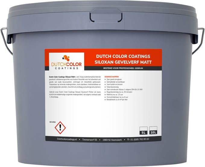 DCC Siloxan Gevelverf Matt - 5L - Wit
