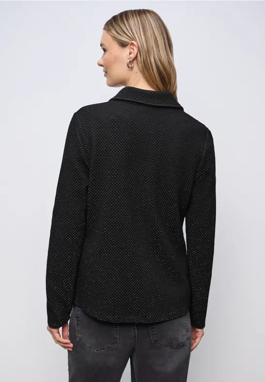 Glinsterende jacquard blazer