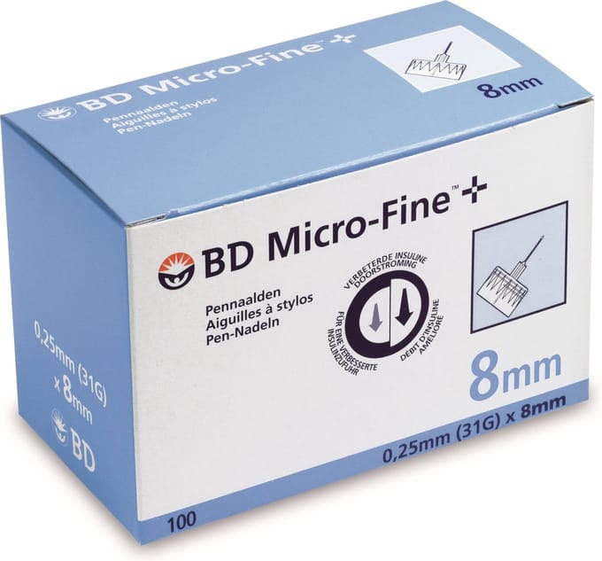 BD Micro-Fine Pennaalden 31g 8mm 100 stuks