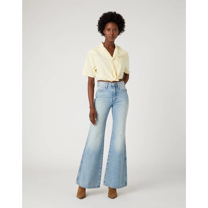 Wrangler - TIE RESORT SHIRT PALE BANANA - S