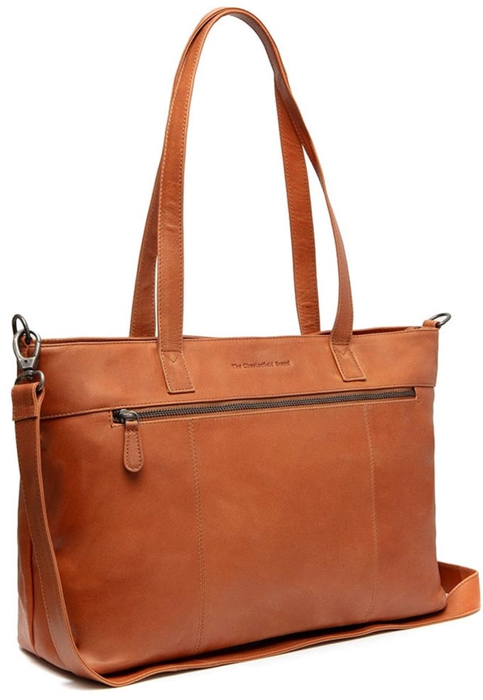 The Chesterfield Brand Osira Waxed Pull Up Shopper - Cognac