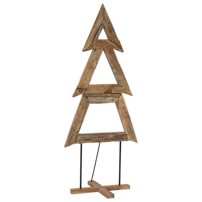 vidaXL Kerstboom Bruin 181 cm Massief teakhout