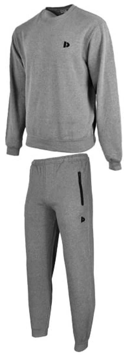 Donnay Joggingpak Adam (sweater met ronde hals) - Junior - Silver marl (032) - maat 140