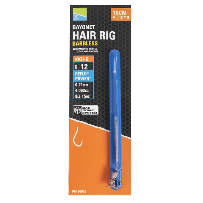 Gemonteerde haken Preston kkh-b bayonet hair rigs (x8)