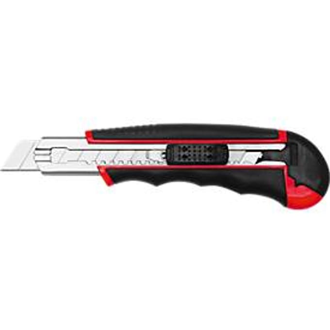 WEDO 78418 Wedo Profi-Cutter, AUTO-LOAD , 18 mm - nr. 78418 zwart/rood 1 stuk(s)