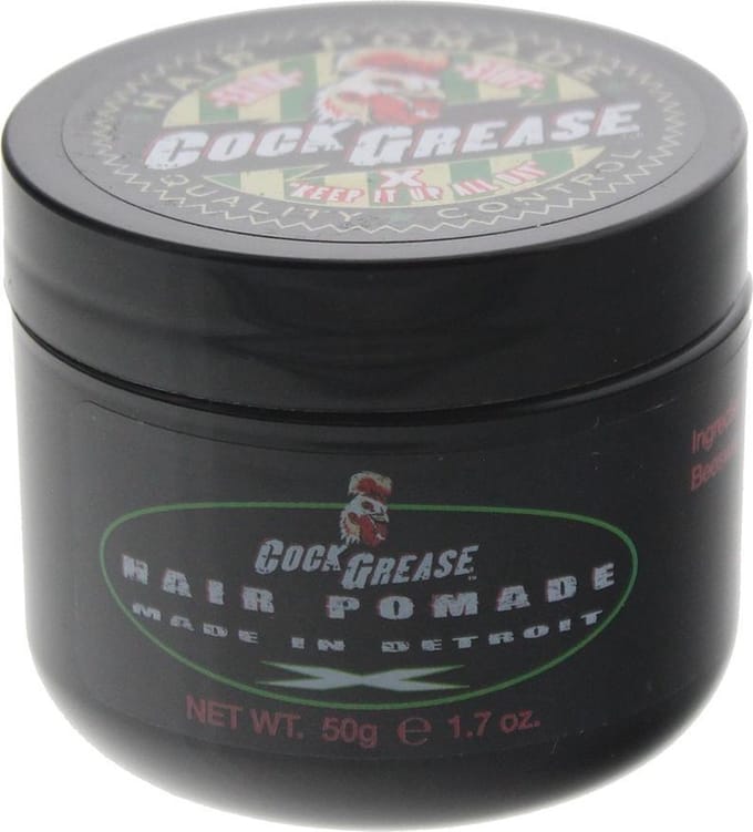 Cock Grease, Extra Stijf X, Haarstyling Pomade, Glanzende Afwerking, Sterke Fixatie, 50 g