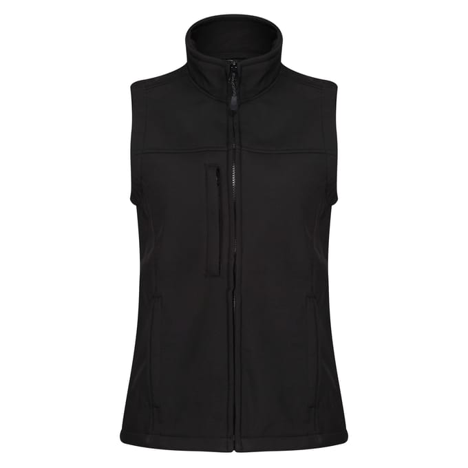 Regatta Dames/Dames Flux Softshell Gilet (Zwart)