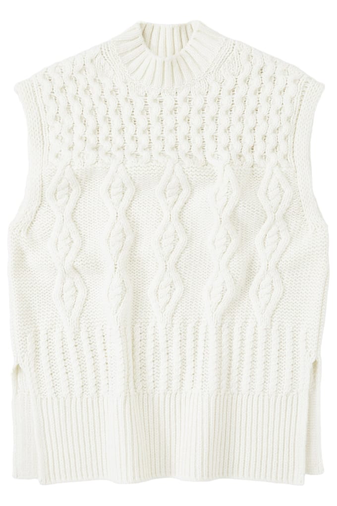 Closed Turtle Neck Tabard Knits Vanilla Cream Taglia: L | Maglioni a maglia Outlet | Donna | Bianco