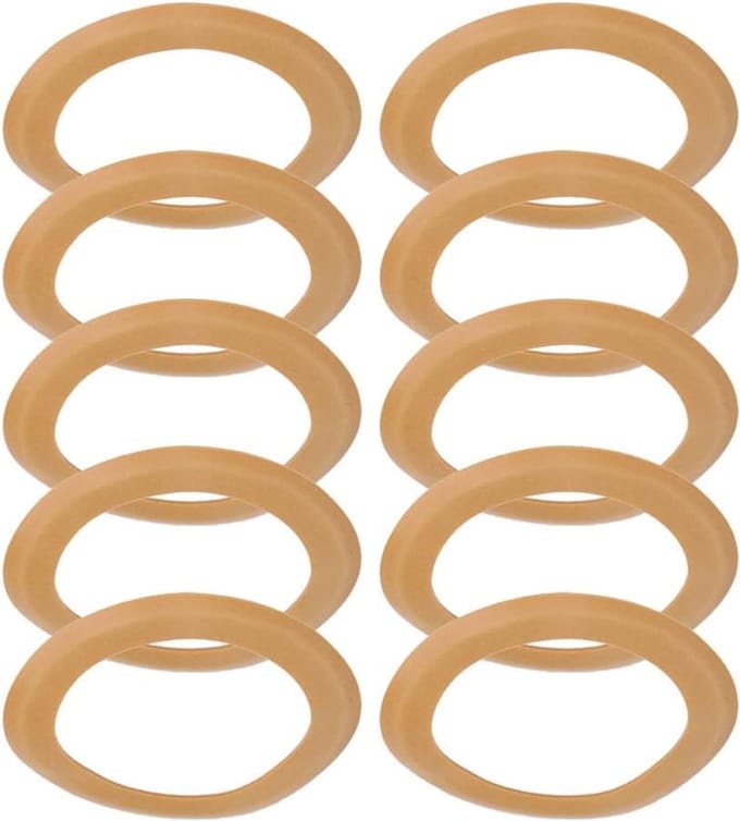 10 Stuks Rubber Pistonringen voor Luchtcompressor, Compressie Pistonringen en Seals Kit voor Stille Luchtcompressor Accessoires