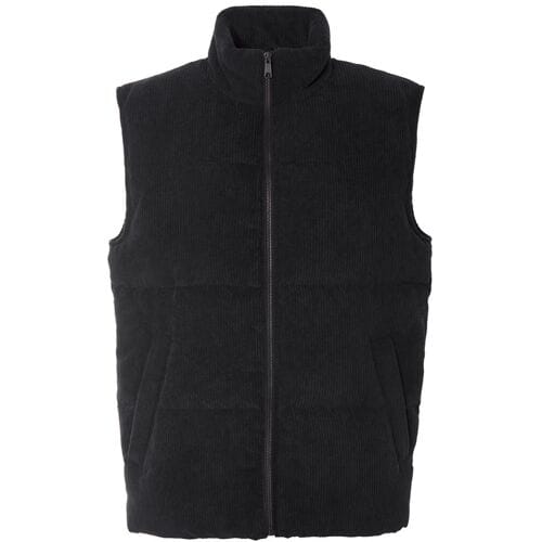 ESMARA MEN Corduroy heren bodywarmer (Zwart, S)