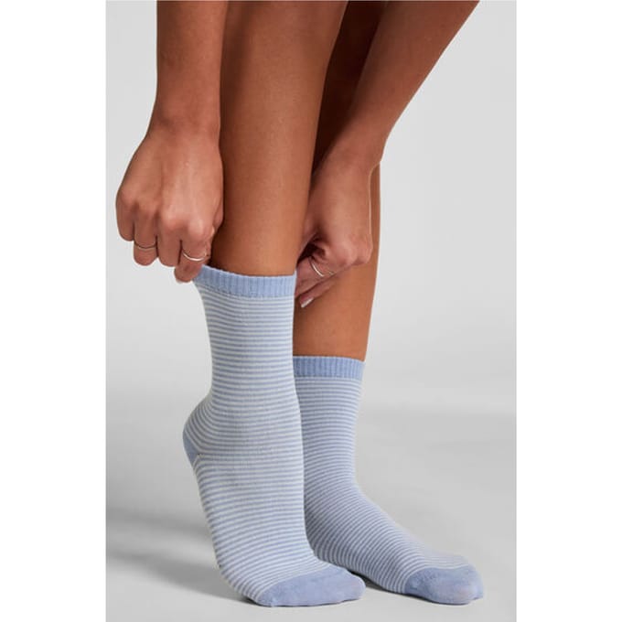 Hunkemöller Halfhoge sokken van modal Blauw