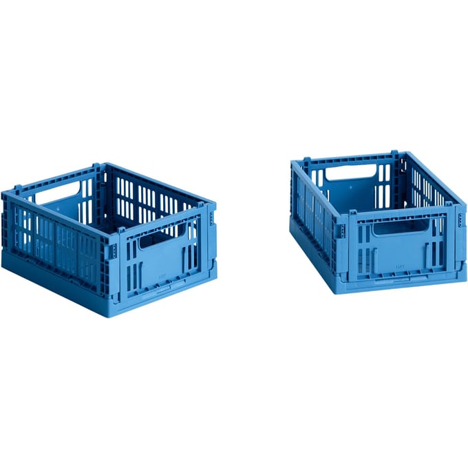 HAY Colour Crate Mini set van 2 - electric blue