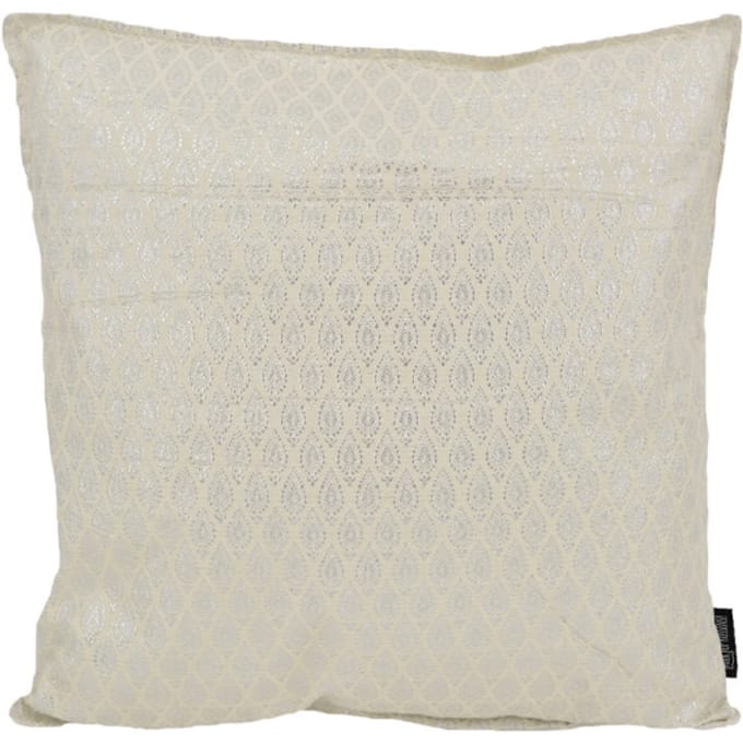 Gek op kussens! Sierkussen hila silver / white | 45 x 45 cm | polyester
