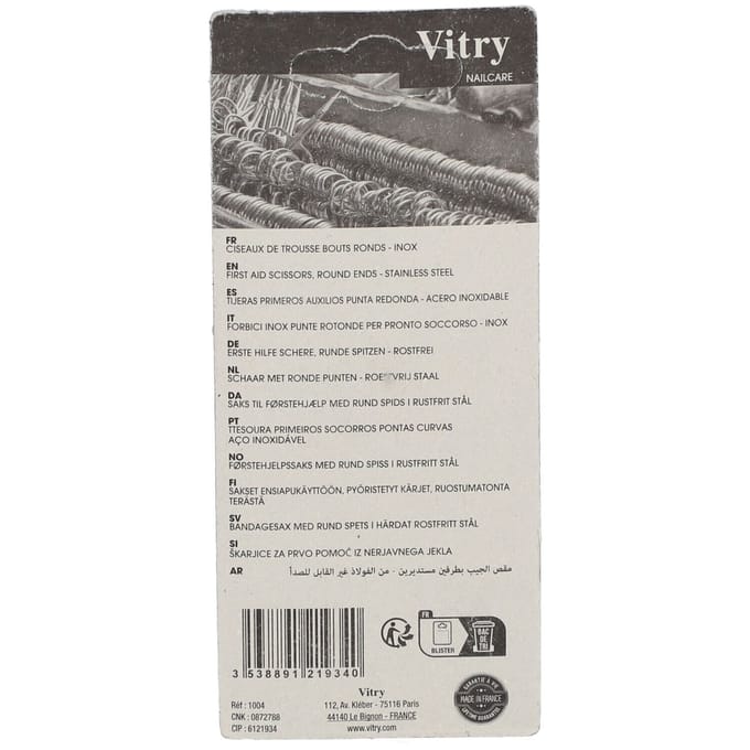 Vitry Classic Schaar Kit Rond Roestvrij Staal 1004 1