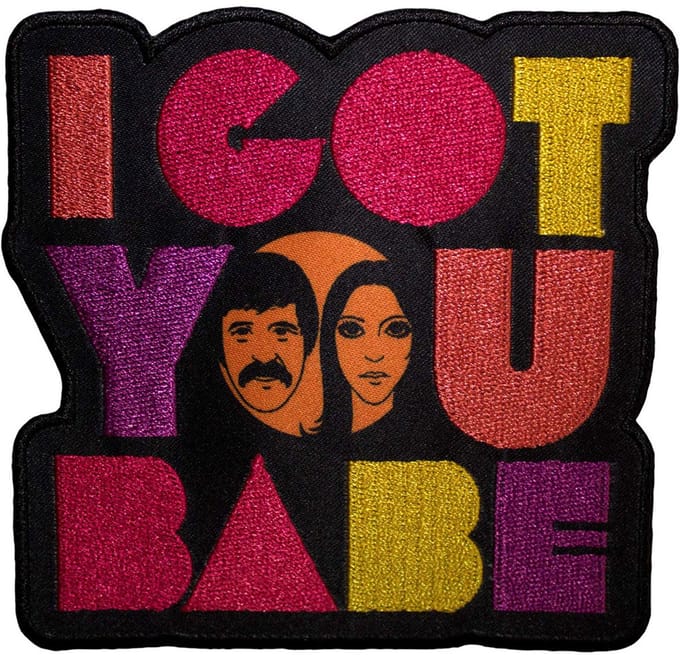 Sonny & Cher - I Got You Babe Faces Patch - Zwart