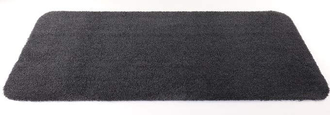 PRIMA - Soft - Wastafelmat - Badmat - zwart - antraciet - 40x100cm - antislip