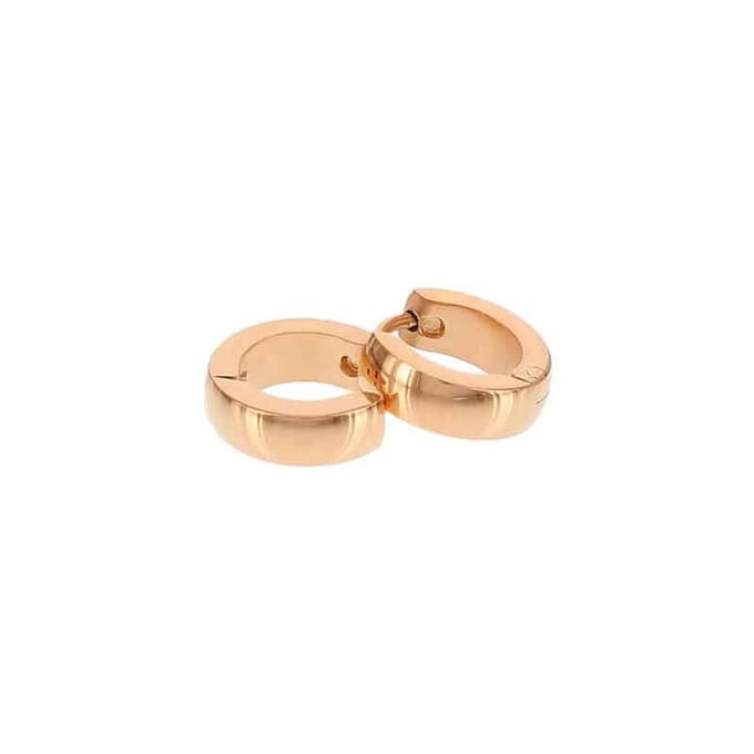 Kalli edelstalen Oorbel shiny rond 1899 Rose 10mm