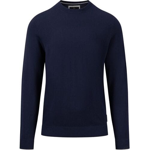Fynch-Hatton Trui O-Neck Fine Knit Navy / male