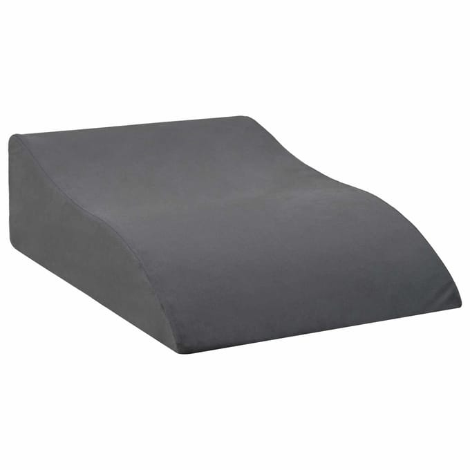 vidaXL - Been - Kussen - 68 - x - 40 - x - 18 - cm - PU - Schuim - Grijs