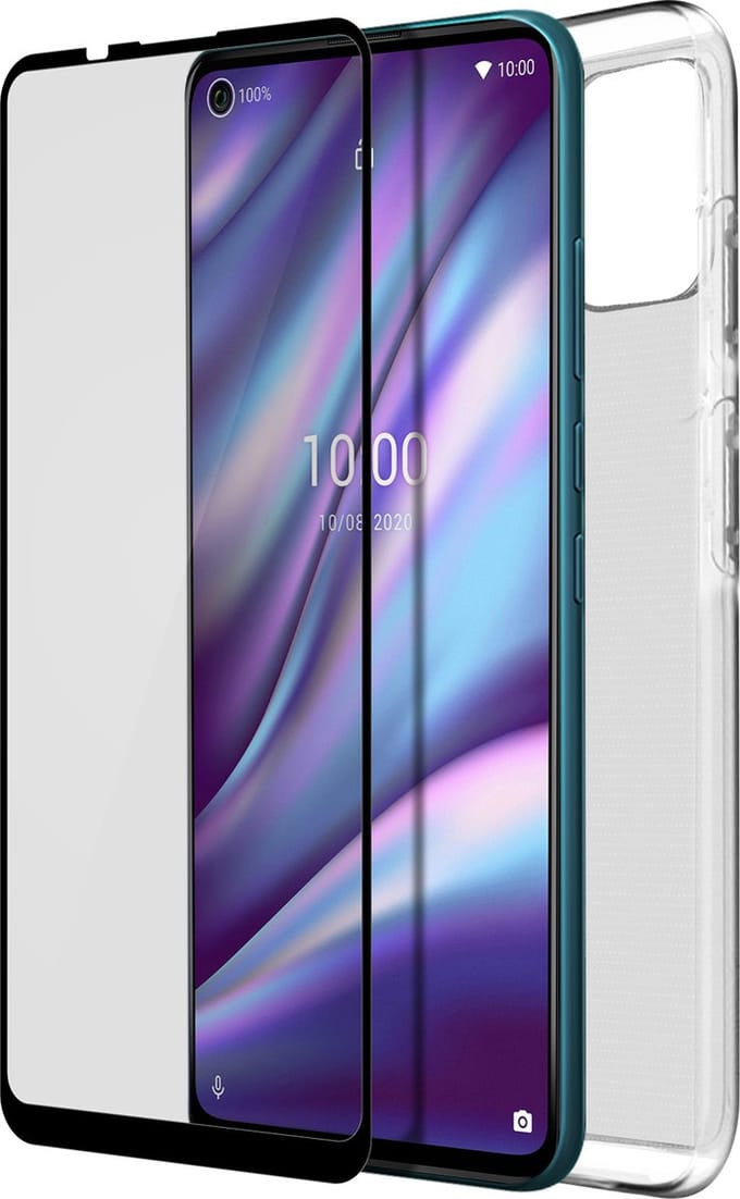 Wiko, Hoesje geschikt voor Wiko View 5 / 5 Plus - Set Flexibel met Tempered Glass & Anti-Scratch, Transparant
