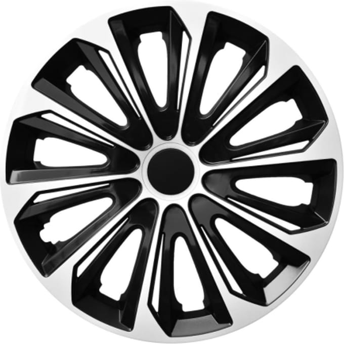 NRM STERKE DUOCOLOR WITTE ZWARTE wieldoppen zwart en wit 16 "