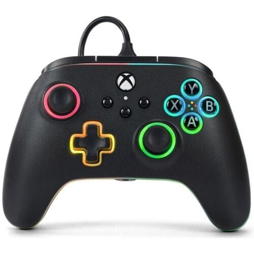 PowerA Advantage Wired Controller with Lumectra + RGB LED Strip-Zwart (Xbox Series X) Nieuw