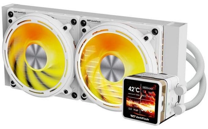 Darkflash DE240 CPU Water Cooling - White