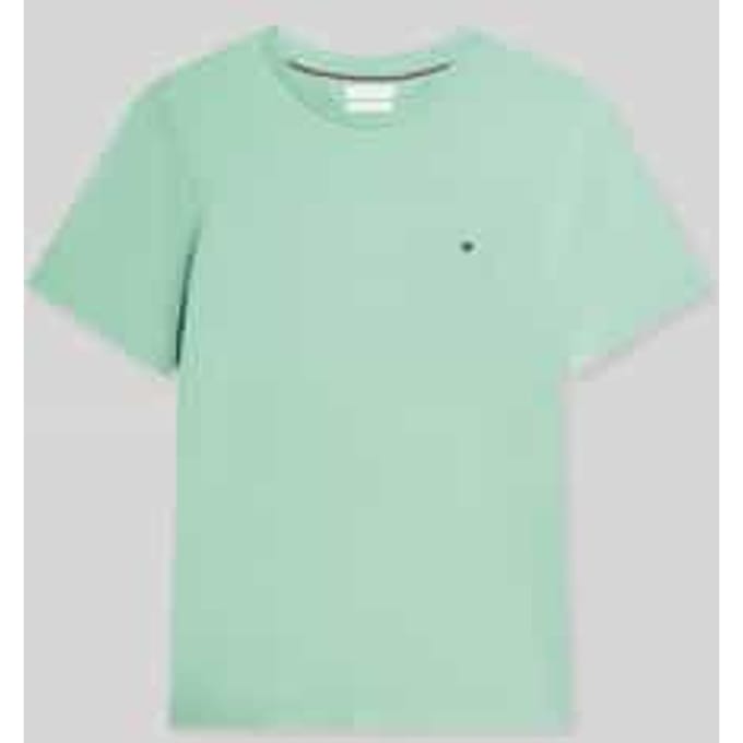 Tommy Hilfiger Flag Embroidery T-shirt Cut Grass Größe: M | Basic T-Shirts Outlet | Herren