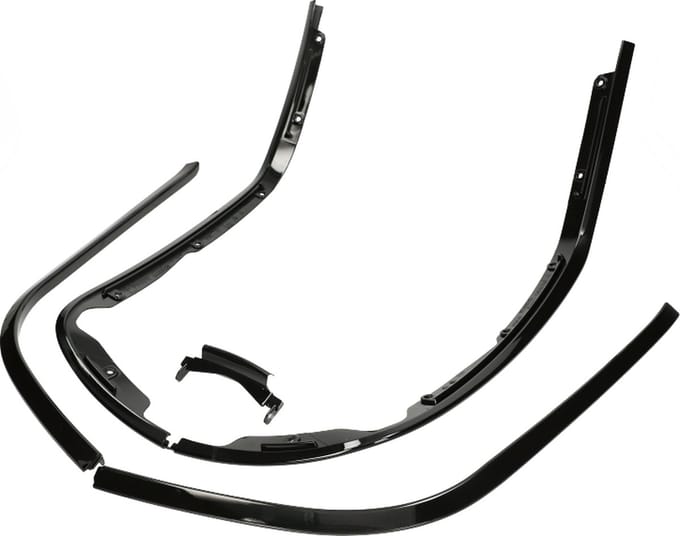 Sierlijst set Vespa Primavera, Sprint glans zwart