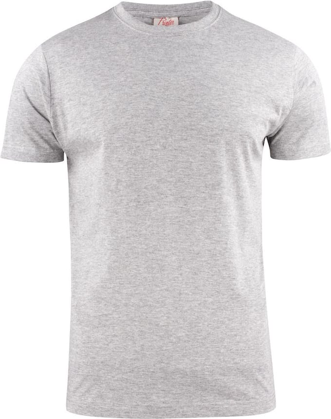 Printer HEAVY T-SHIRT RSX 2264020 - Grijs Mêlee - XS
