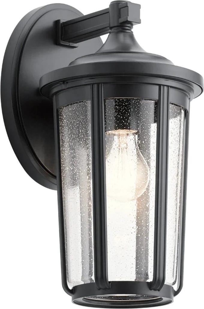 Kichler LED Wand Buitenlamp Fairfield | 1X E27 Max 60W | IP44 | Dimbaar | Black