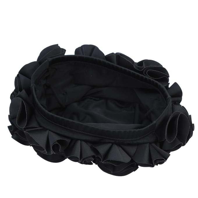 Vrouwen Kinderen Bloemvorm Mode Elastische Zwemmuts Lang Haar Zwemkap (Blauw)