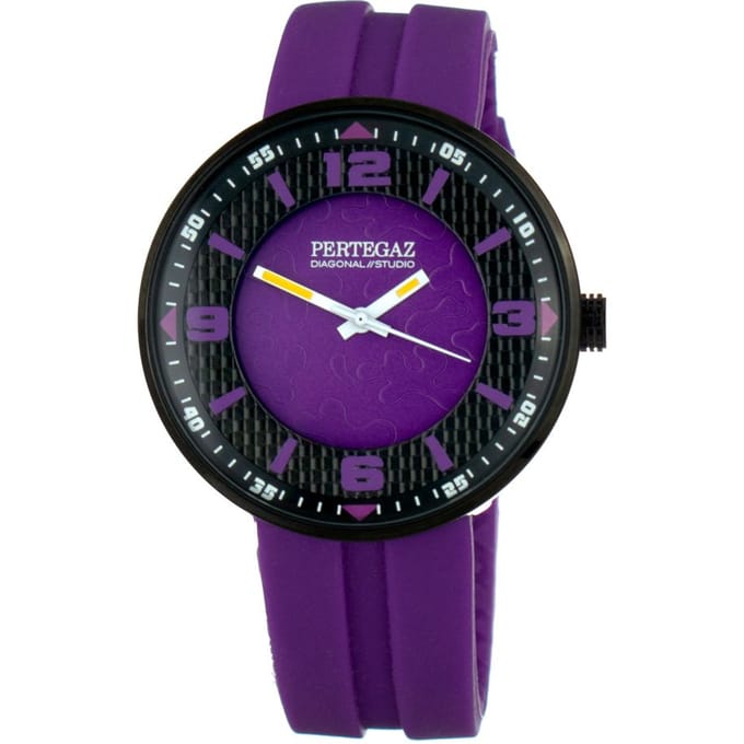 Horloge PERTEGAZ PDS-005-L. Kwarts, Kleur PAARS. Unisex. black