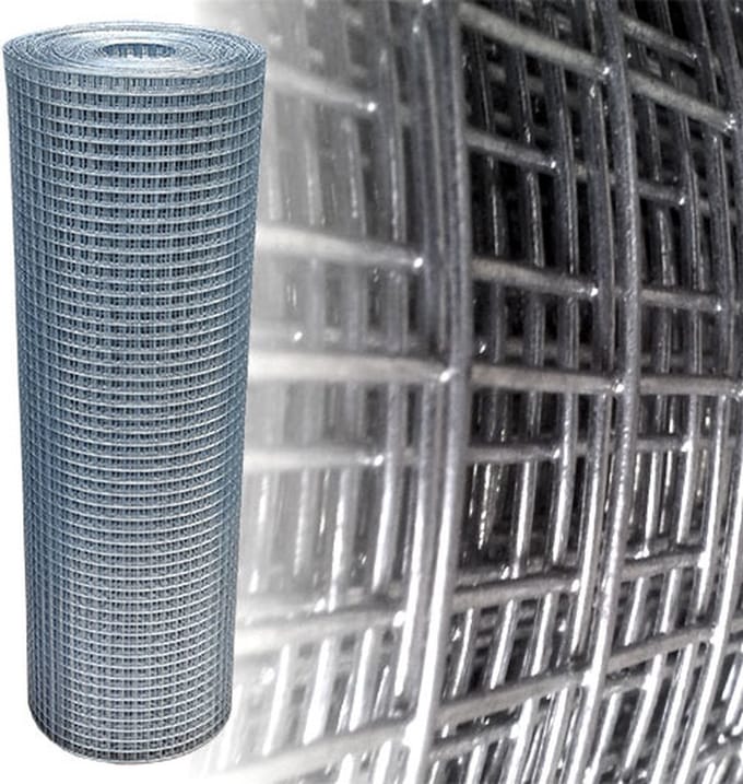 Volieregaas 19 x 19mm 0,75mm 100cm x 25m gegalvaniseerd.